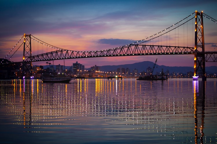 De brug van Florianópolis - Brazilië